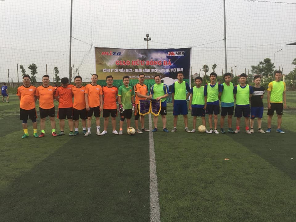 Giao lưu bóng đá giữa Công ty cổ phần MIZA và Ngân hàng TMCP Hàng Hải Việt Nam